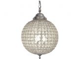 Cognac Pewter Crystal Ball Chandelier - 3 Sizes
